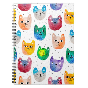 Carnet Chats et amis à l'aquarelle