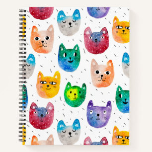 Carnet Chats et amis à l'aquarelle