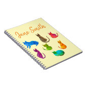 Carnet Chats fous colorés en aquarelle (Côté Droit)