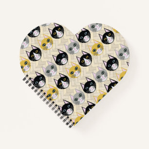 Carnet Chats Herringbone Beige