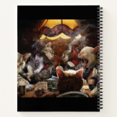 Carnet Chats jouant au poker (Dos)