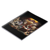 Carnet Chats jouant au poker (Côté gauche)