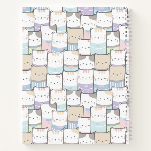 Carnet Chats mignons (Dos)