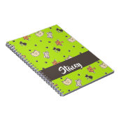 Carnet Chats mignons en vert (Côté Droit)