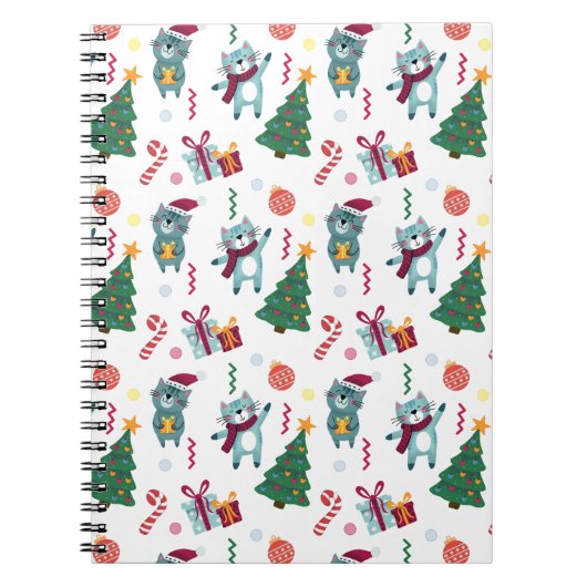 Carnet Chats Mignons Et Noël (Devant)