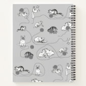 Carnet Chats mignons Jouer et être Motif coquin (Dos)