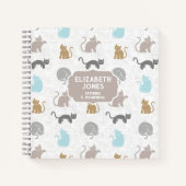 Carnet Chats mignons, Palette de couleurs urbaines (Devant)