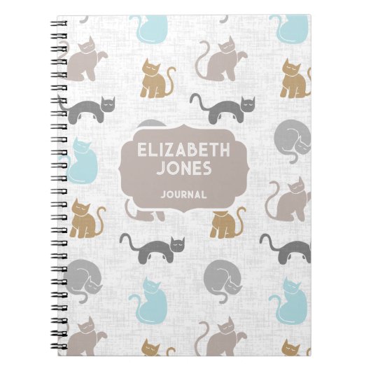 Carnet Chats mignons, Palette de couleurs urbaines (Devant)