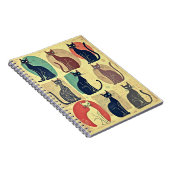 Carnet Chats modernes vintages du milieu du siècle (Côté Droit)