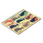 Carnet Chats modernes vintages du milieu du siècle (Côté gauche)