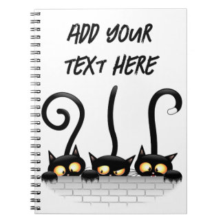 Carnet Chats Naughty, Playful et drôle de personnages