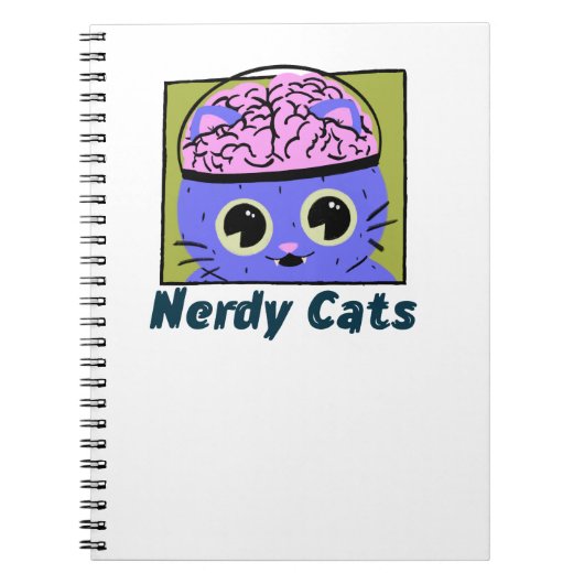Carnet Chats Nerds, Conception de Cerveau (Devant)