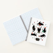 Carnet Chats noirs de Noël (Intérieur)