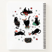 Carnet Chats noirs de Noël (Dos)