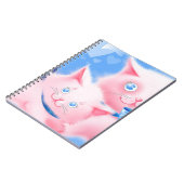 Carnet Chats roses (Côté gauche)