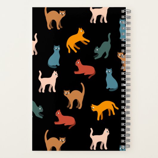 Carnet Chats sur le noir (Verso)