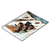 Carnet Chats vintages de toboggan (Côté gauche)