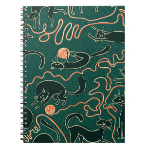 Carnet Chats Vintages : Doodle Motif transparent