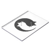 Carnet Chats yin et yang mandala - Choisissez le colo arr (Côté gauche)
