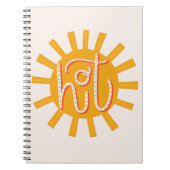 Carnet Chaud. Drôle petit soleil jaune. Typographie de so (Devant)