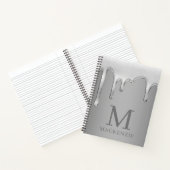 Carnet Chaudrage liquide Chrome métallique Monogramme (Intérieur)