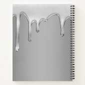 Carnet Chaudrage liquide Chrome métallique Monogramme (Dos)