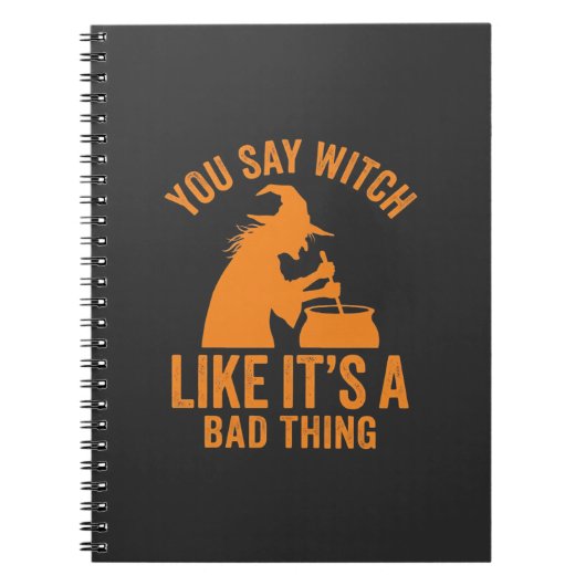 Carnet Chaudron De Sorcière Drôle Halloween (Devant)