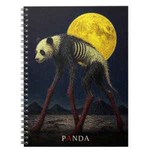 Carnet Chaussettes Longues Panda gothique Surréaliste