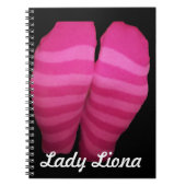 Carnet Chaussettes rayées roses (Devant)