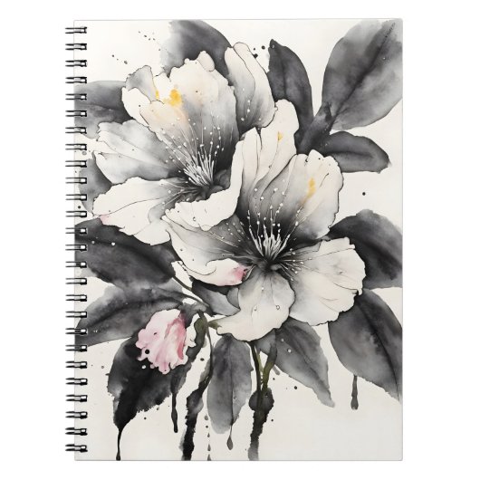 Carnet Chausson de Darwin - Fleurs à l'aquarelle (Devant)