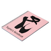 Carnet Chaussure à pointe de ballon noir (Côté gauche)