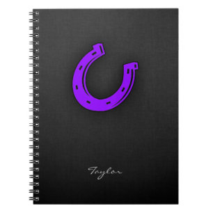 Carnet Chaussure Violet Cheval