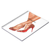 Carnet Chaussures à talons hauts rouges jambes (Côté gauche)