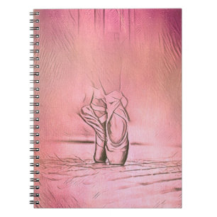 Carnet Chaussures de ballet rose à Pointe
