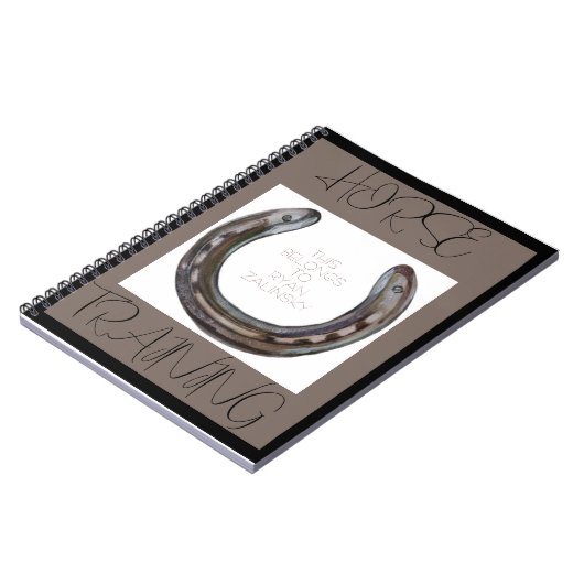 Carnet chaussures de cheval et mouche (Côté gauche)