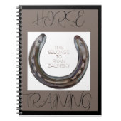 Carnet chaussures de cheval et mouche (Devant)