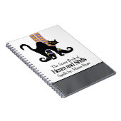 Carnet Chaussures de sorcière Whimsy avec chat noir (Côté Droit)