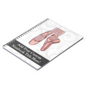 Carnet Chaussures d'orteil de pantoufles de ballet (Côté gauche)