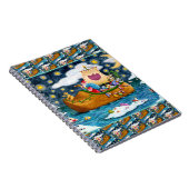 CARNET CHAUSSURES NÉERLANDAISES PÈRE NOËL SHIP, ICEBERGS, (Côté Droit)