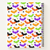 Carnet Chauve-souris d'Halloween colorées (Dos)