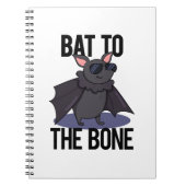 Carnet Chauve-souris jusqu'à l'os Pun d'animal drôle (Devant)