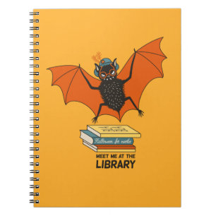 Carnet Chauve-souris lectrice Bibliothécaire fantaisist