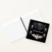 Carnet Chauves-souris et araignées Goth Éffrayant (Intérieur)
