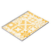 Carnet Cheater Traditionnel Patchwork Stars Quilt Blanc (Côté gauche)