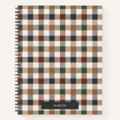 Carnet Checkered Plaid Spiral Notebook (Devant)