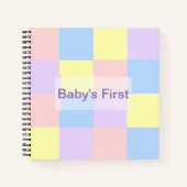 Carnet Checkers Pastel Spring (Devant)