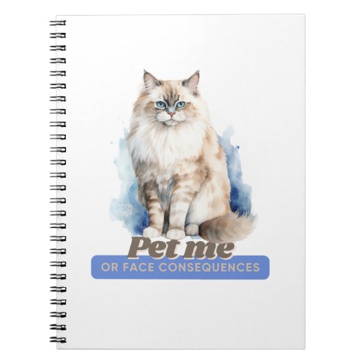 Carnet Cheeky Cat Devis Cadeau, Amoureux des animaux (Devant)