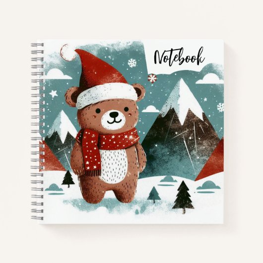 Carnet Cheer alpin – Santa Bear dans un pays des merveill (Devant)