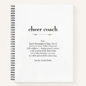 Carnet Cheer Coach Définition Merci cadeau (Devant)