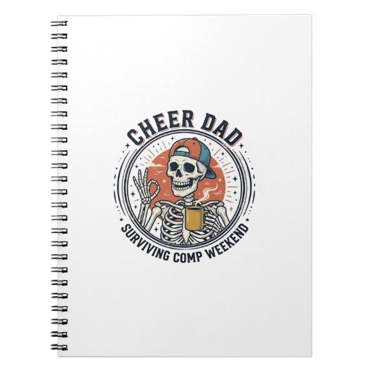 Carnet Cheer Dad Surviving Comp Weekend Skeleton Shirt_1 (Devant)